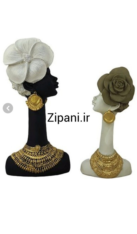 مجسمه دختر افریقایی مجموعه دوعددی